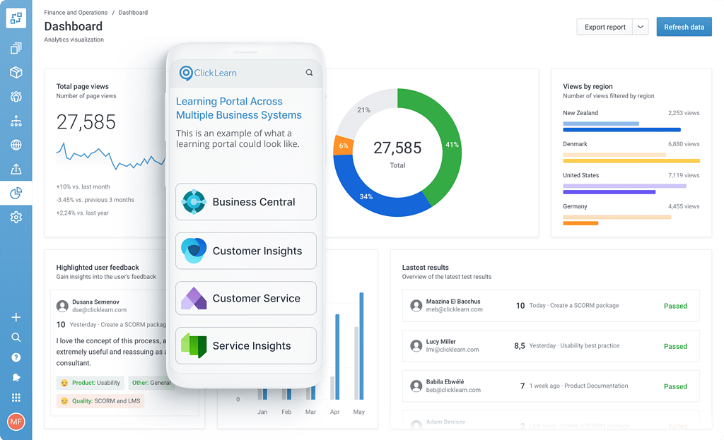 Clicklearn Digital Adoption Solution Mockup