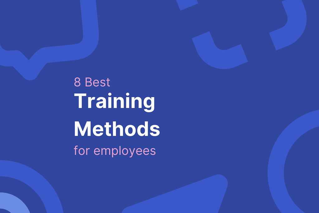 8 best training methods for employees