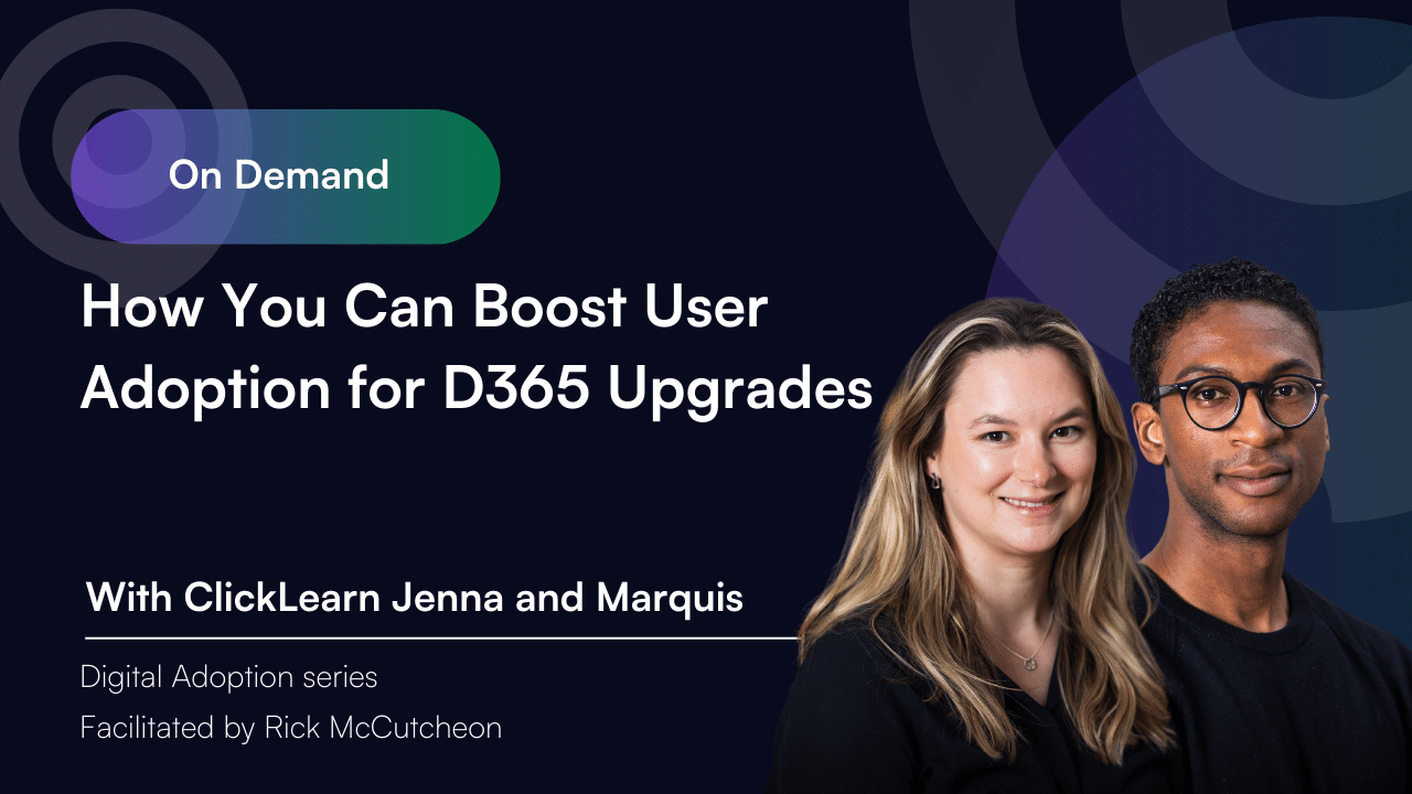 Boost User Adoptino For D365 Webinar Featured Image