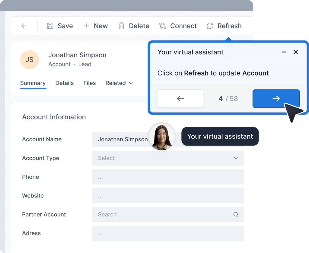 In App Walkthrough With Digital Adoption