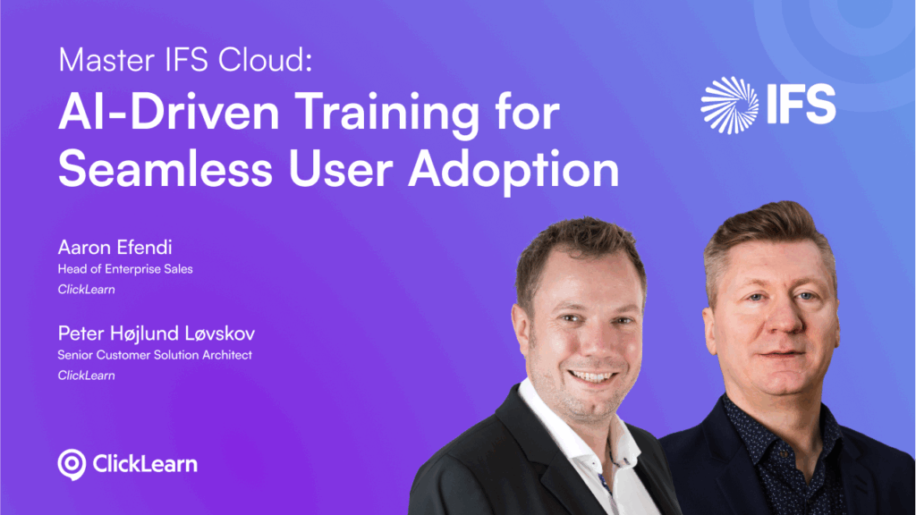 IFS Cloud Webinar - Master IFS Cloud: AI-Driven Training for Seamless User Adoption
